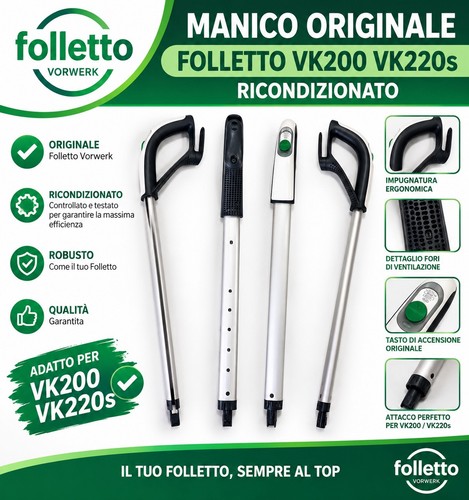 Manico bastone folletto vk200 - manico,